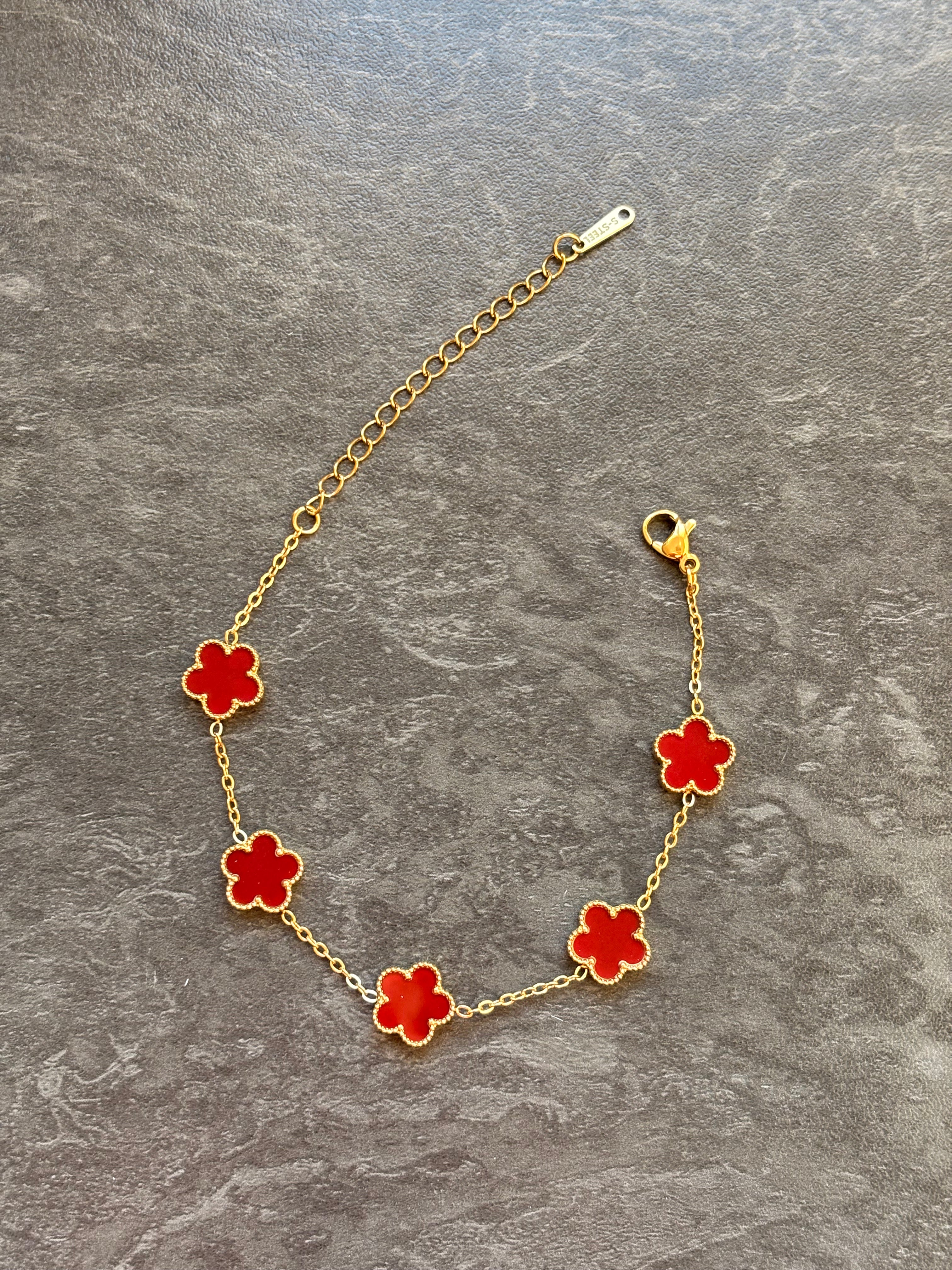 Bracelet Fleurs Délicates – Acier Inoxydable