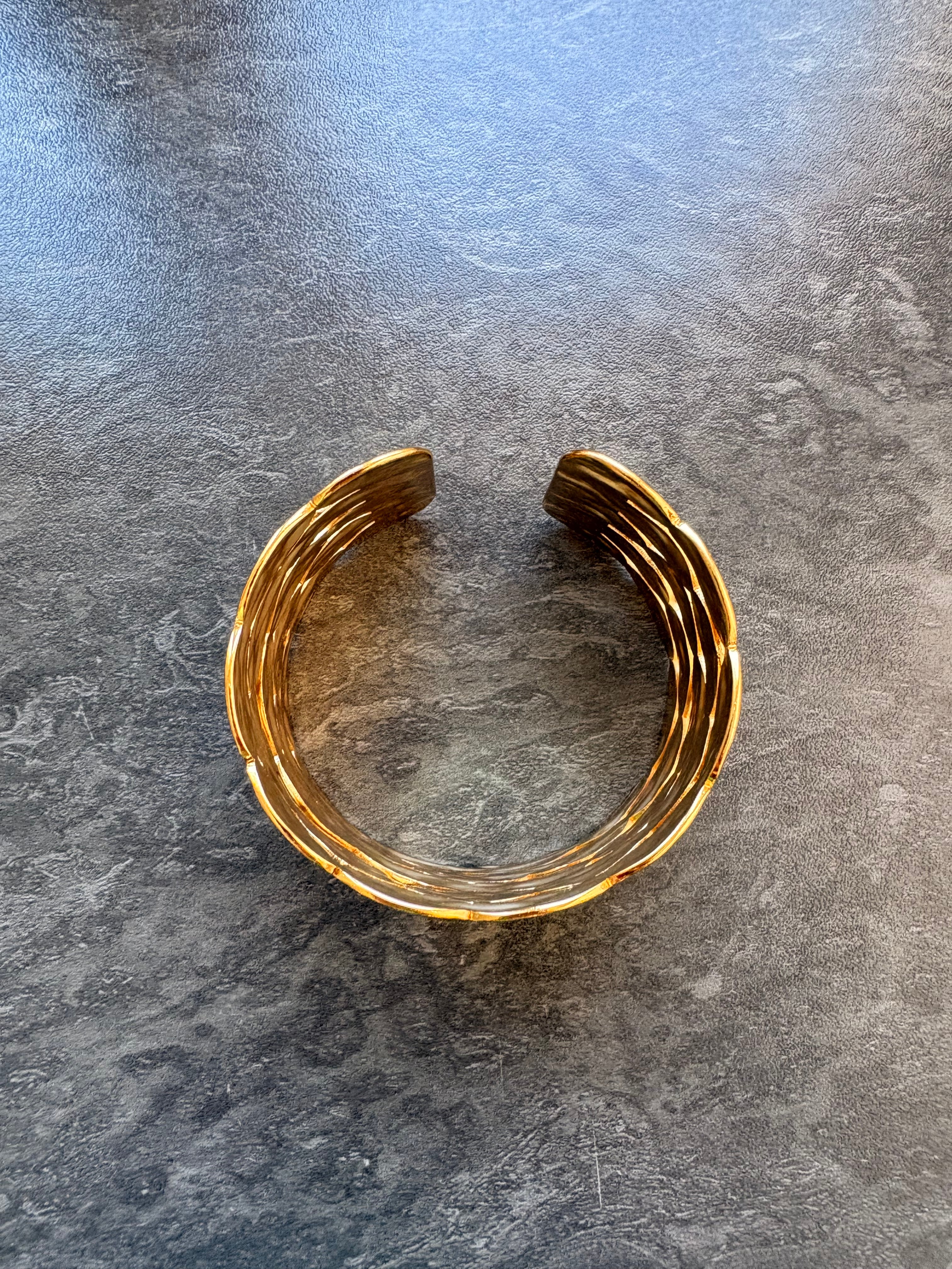Bracelet Jonc Doré Élégant – Acier Inoxydable