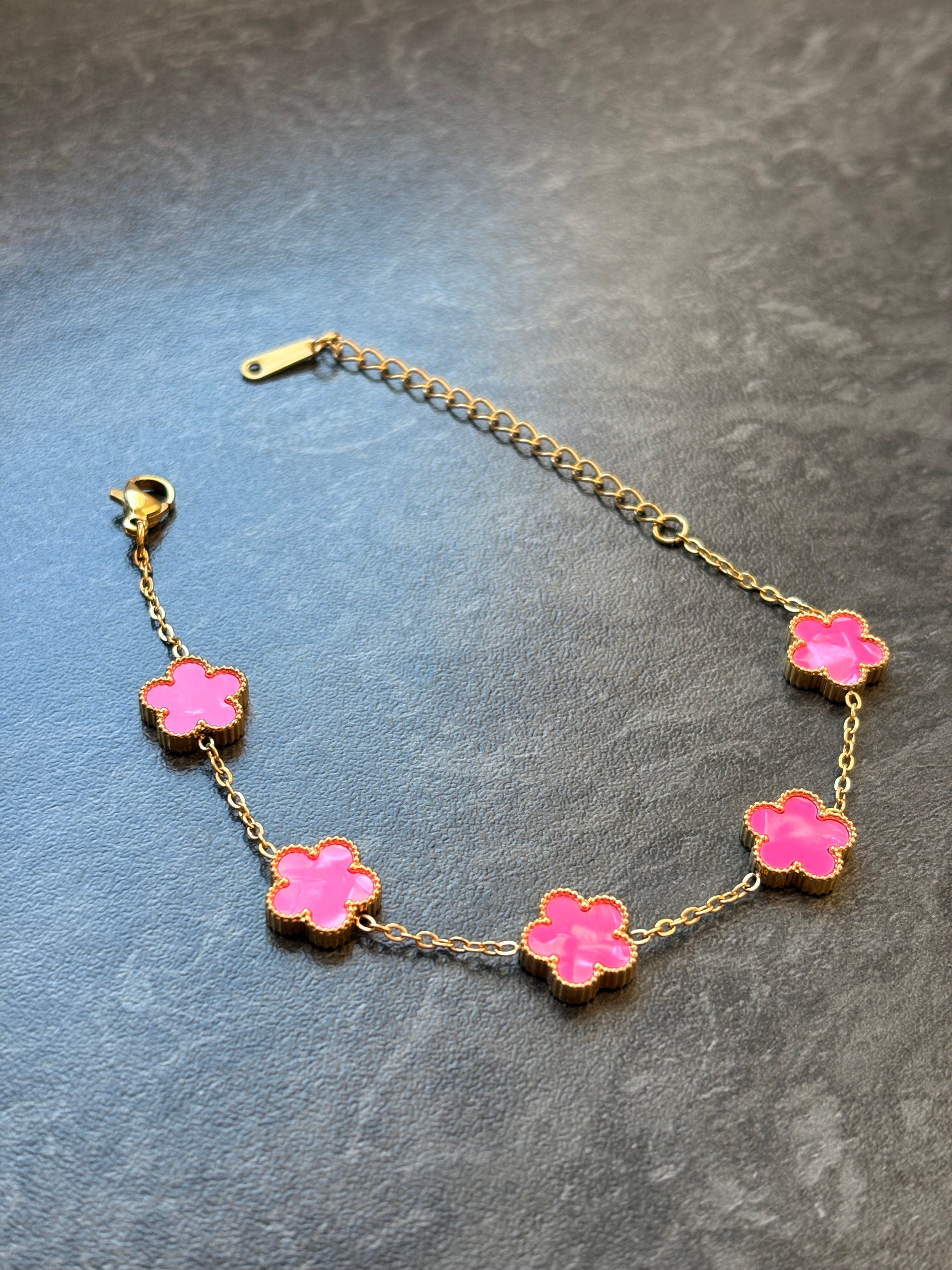 Bracelet Fleurs Délicates – Acier Inoxydable