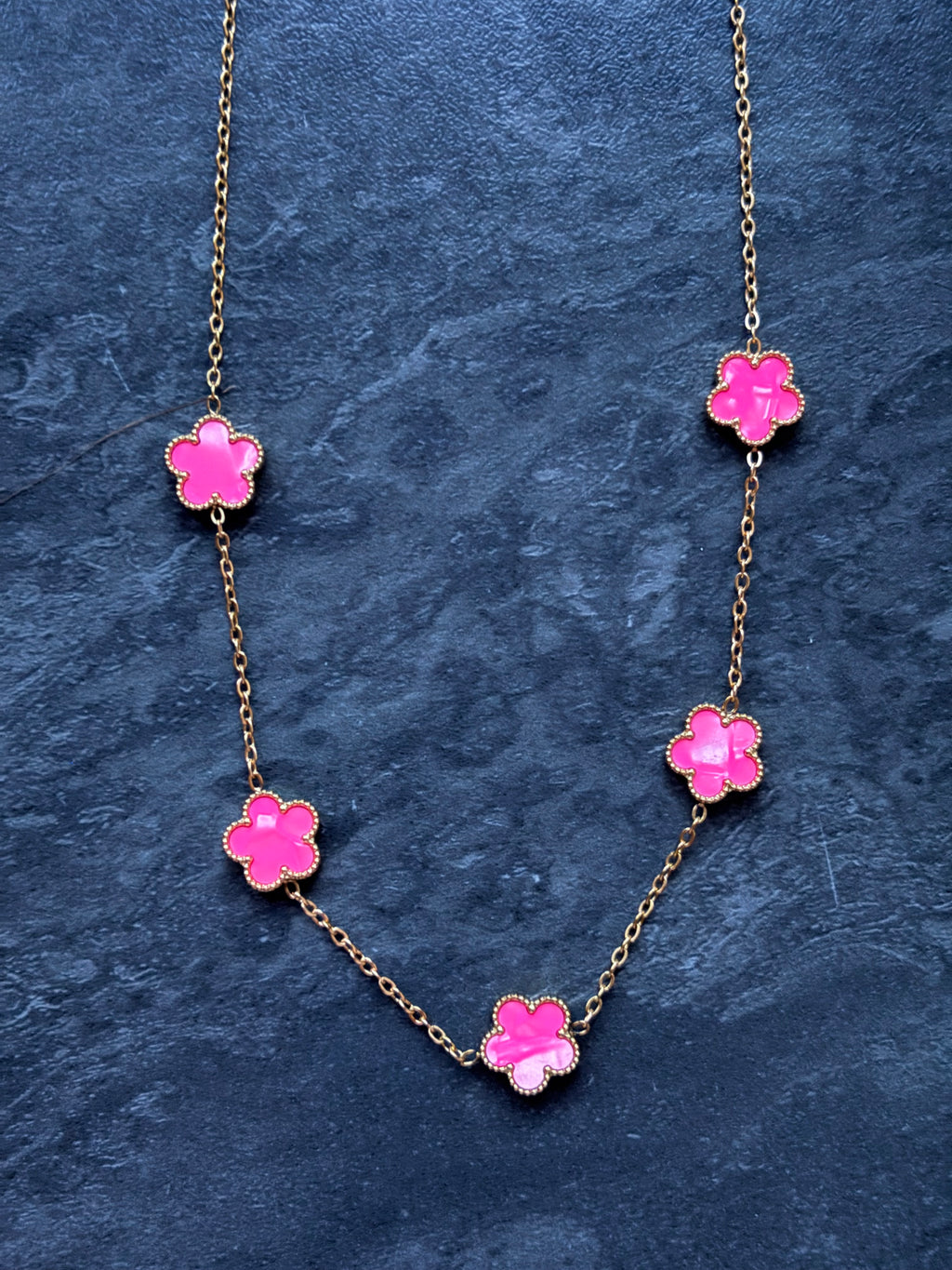 Collier Fleurs Élégance – Acier Inoxydable