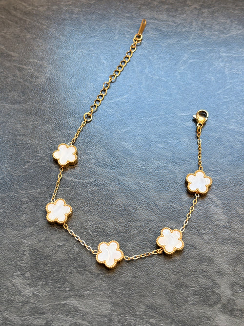 Bracelet Fleurs Délicates – Acier Inoxydable