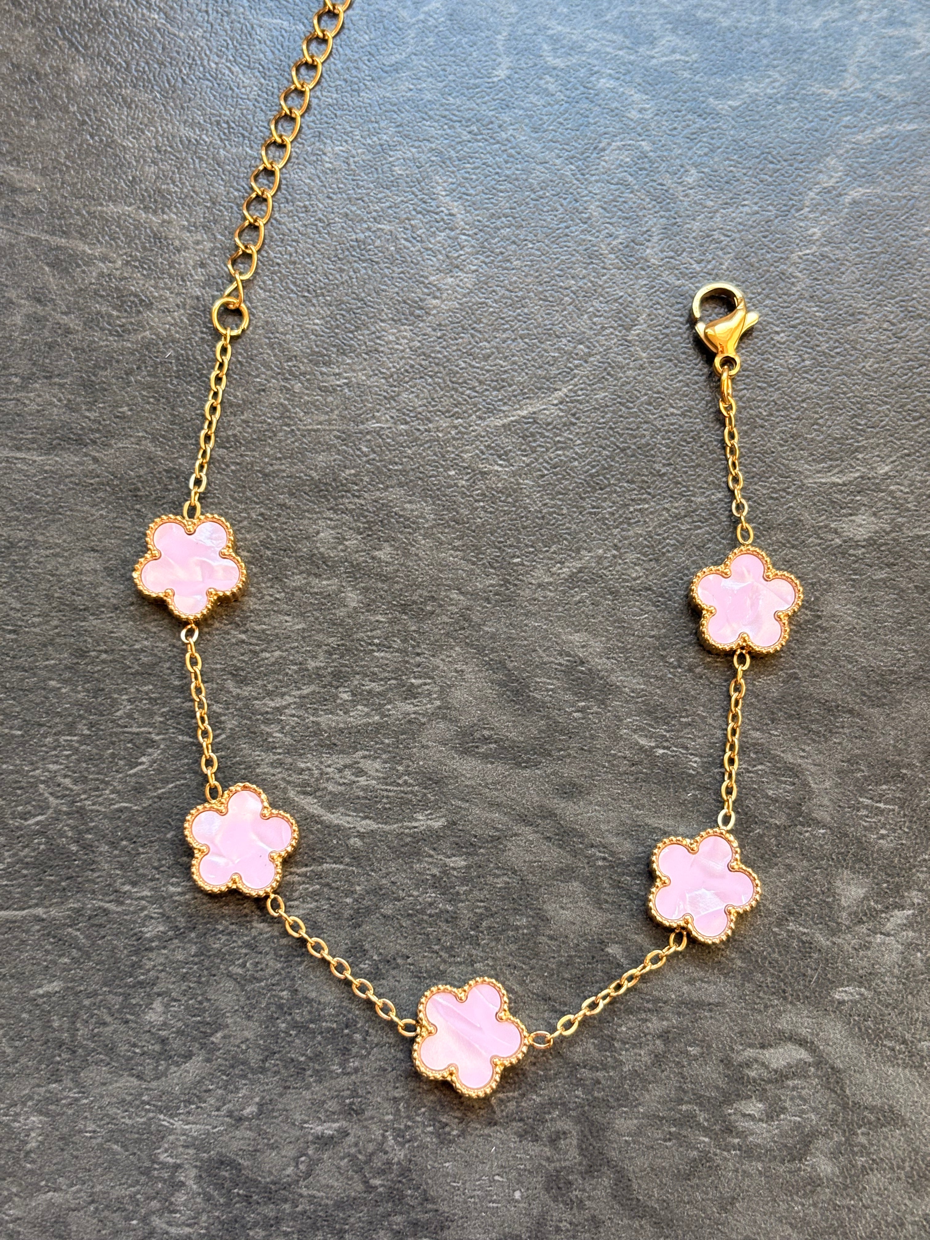 Bracelet Fleurs Délicates – Acier Inoxydable