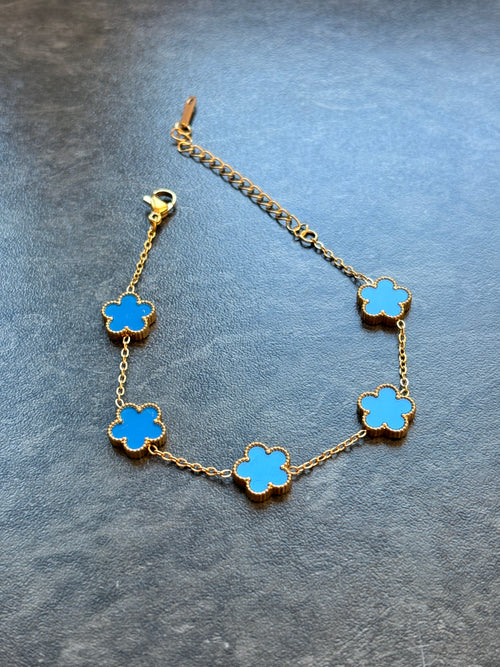 Bracelet Fleurs Délicates – Acier Inoxydable
