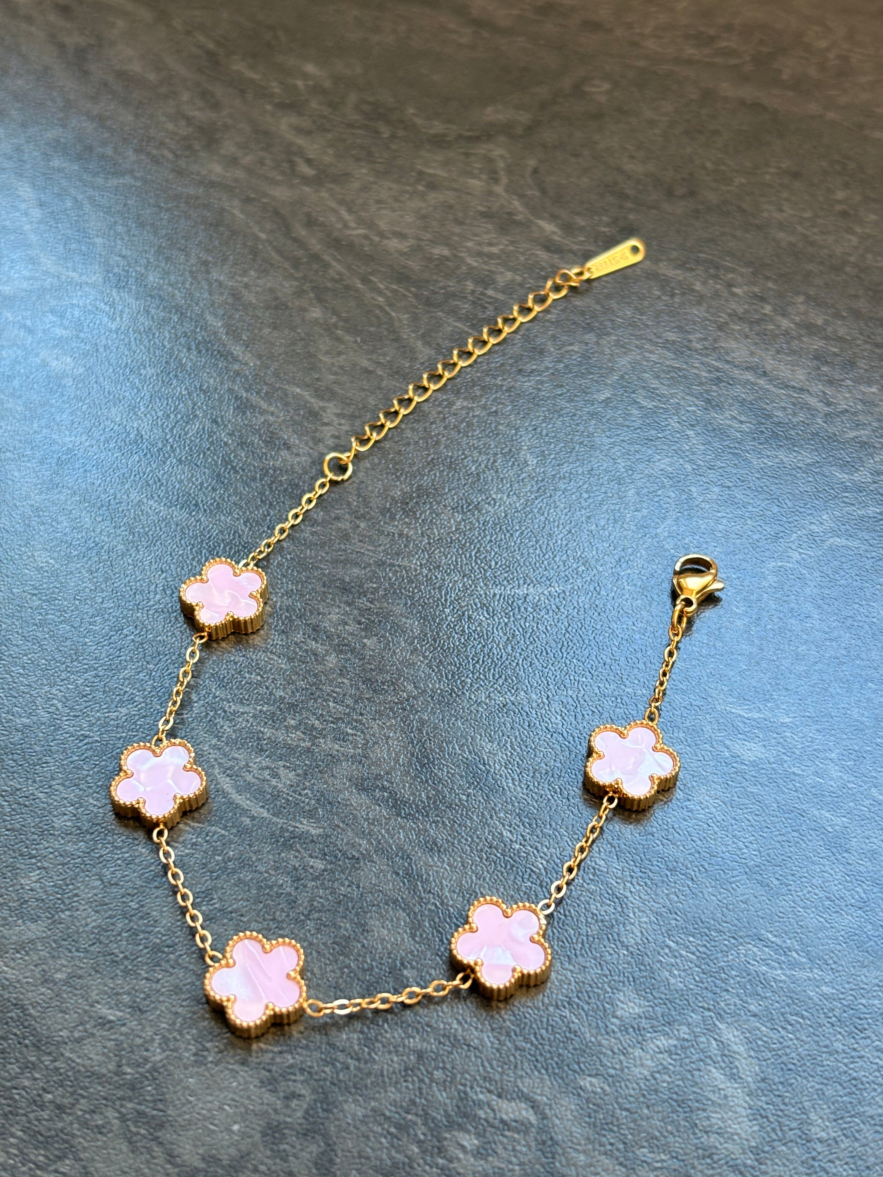 Bracelet Fleurs Délicates – Acier Inoxydable