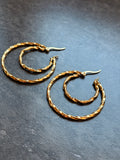 Double Créoles Dorées