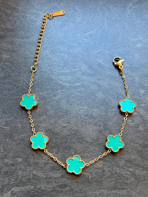Bracelet Fleurs Délicates – Acier Inoxydable