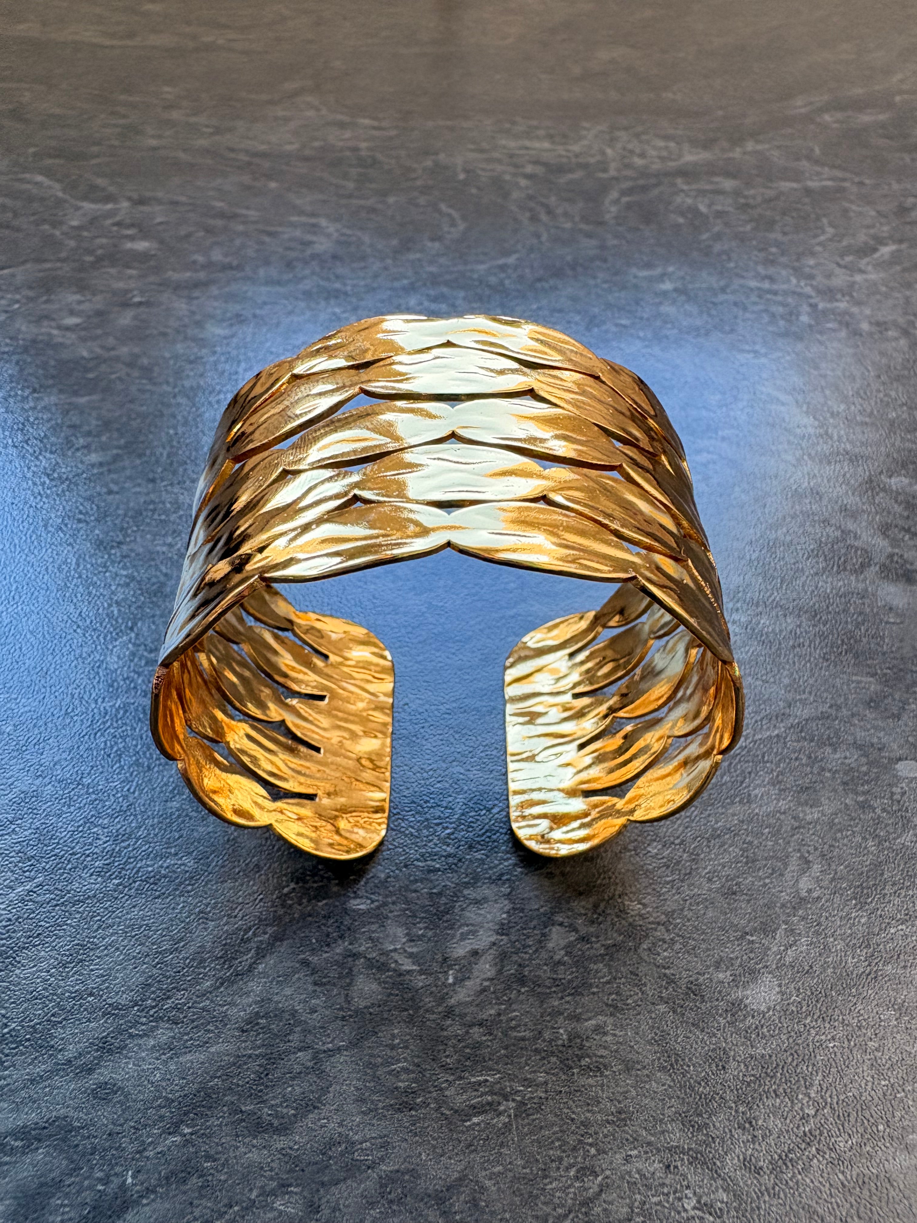 Bracelet Jonc Doré Élégant – Acier Inoxydable
