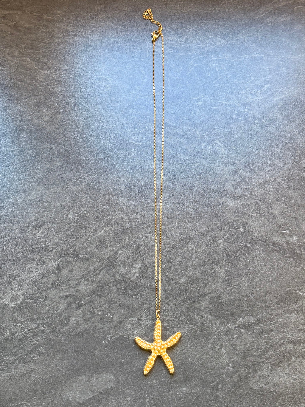 Sautoir Doré Étoile de Mer en Acier Inoxydable