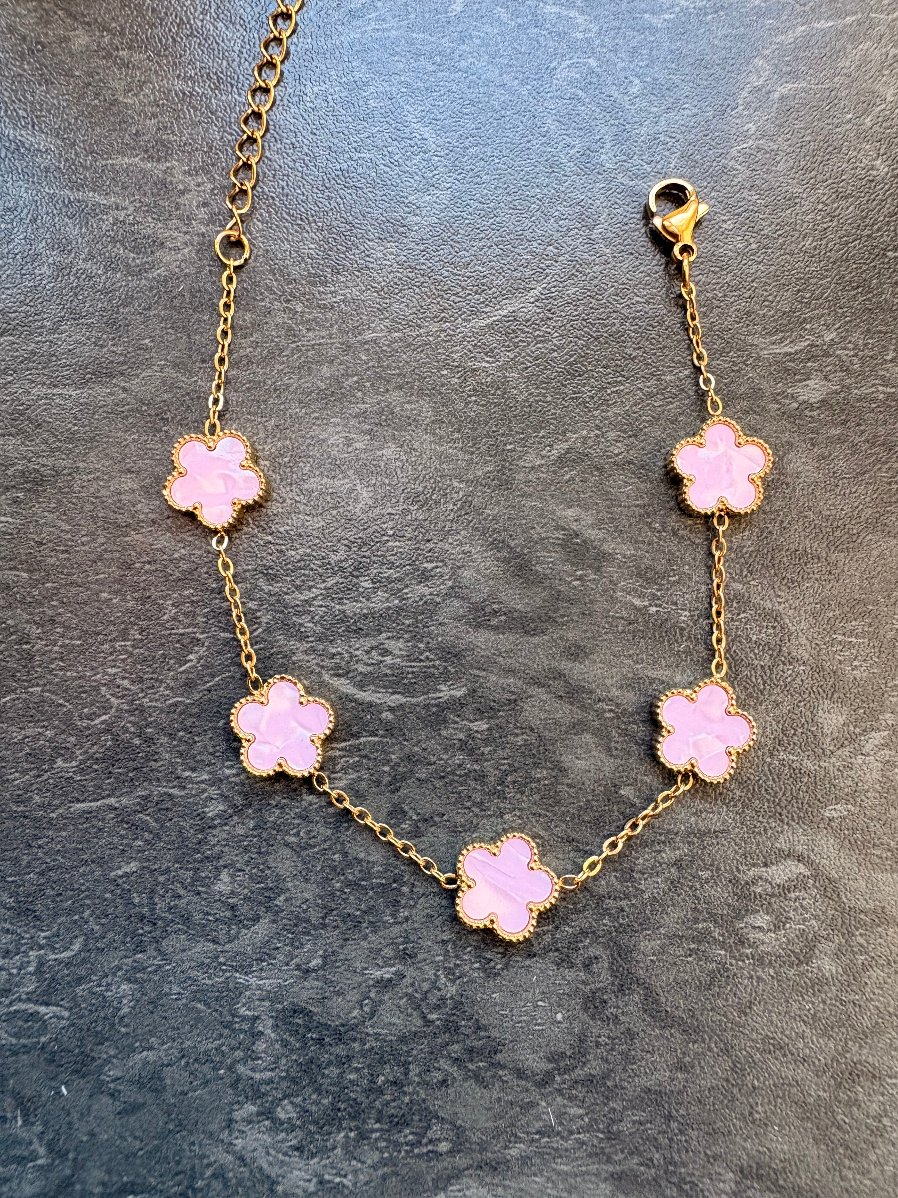 Bracelet Fleurs Délicates – Acier Inoxydable