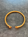 Bracelet Jonc Doré Torsadé – Acier Inoxydable
