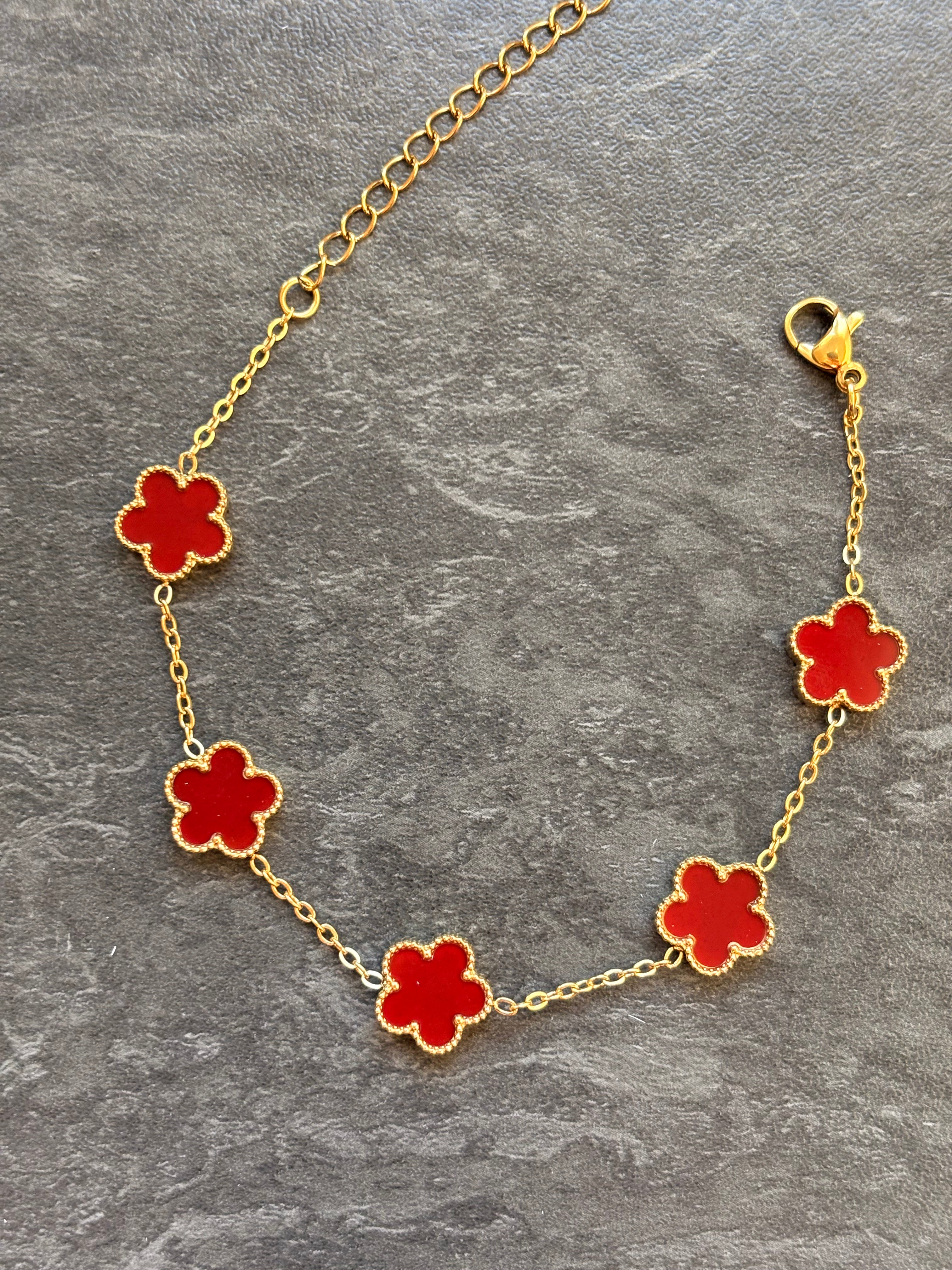 Bracelet Fleurs Délicates – Acier Inoxydable