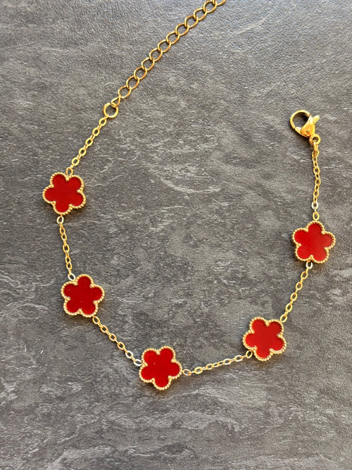 Bracelet Fleurs Délicates – Acier Inoxydable